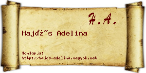 Hajós Adelina névjegykártya